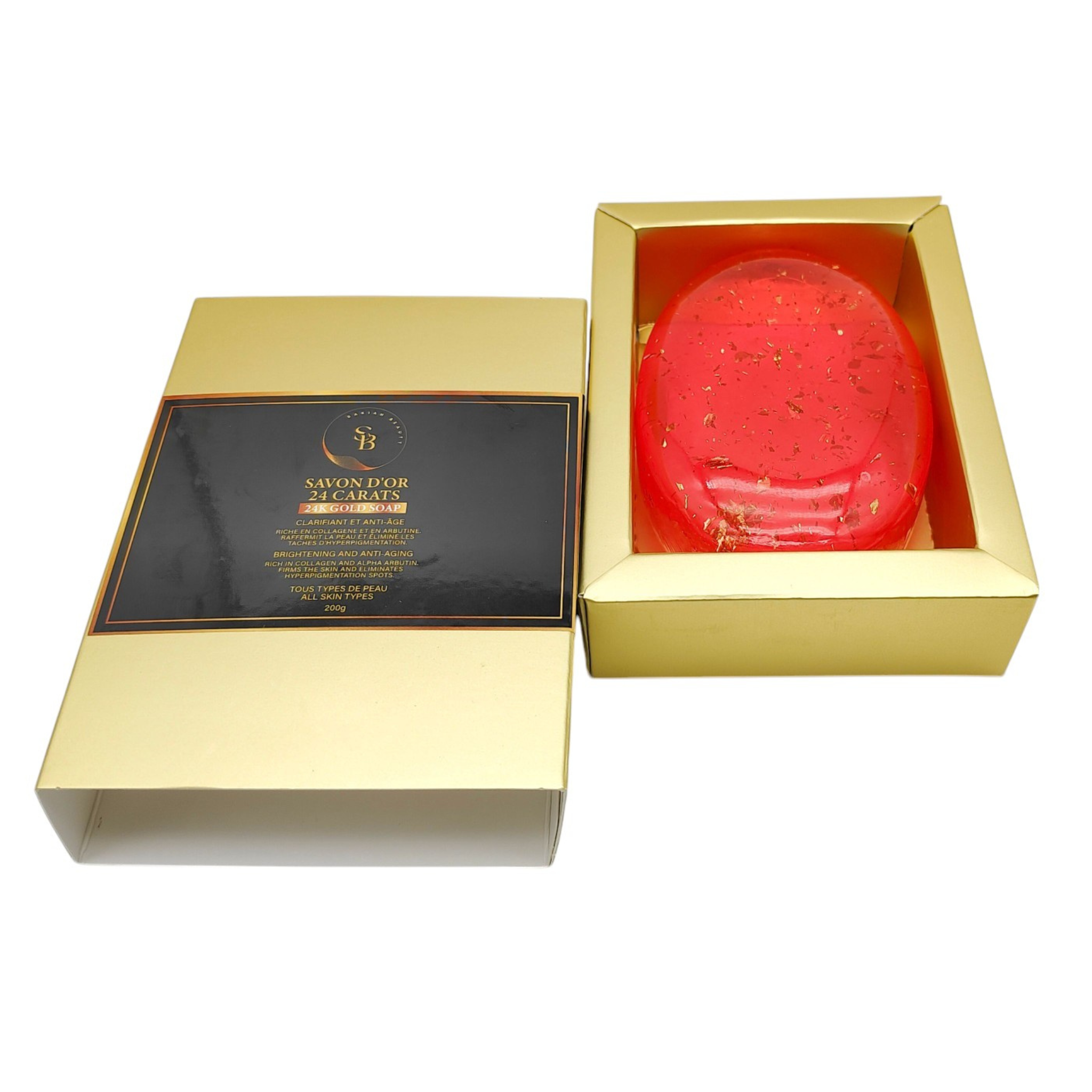 24K Rose Gold Brightening Soap 200G